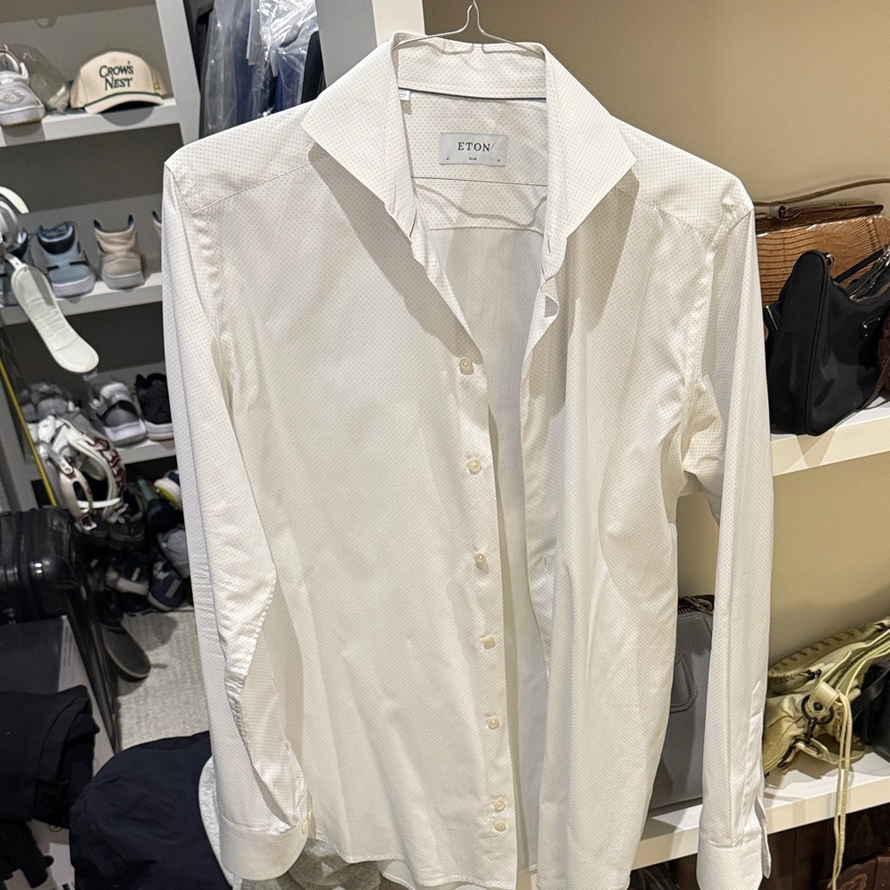 Eton Men's Classic Ivory Dress Shirt